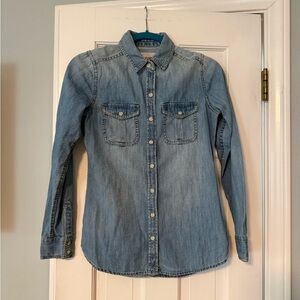 Mossimo Supply Co. Denim Button-Up Shirt